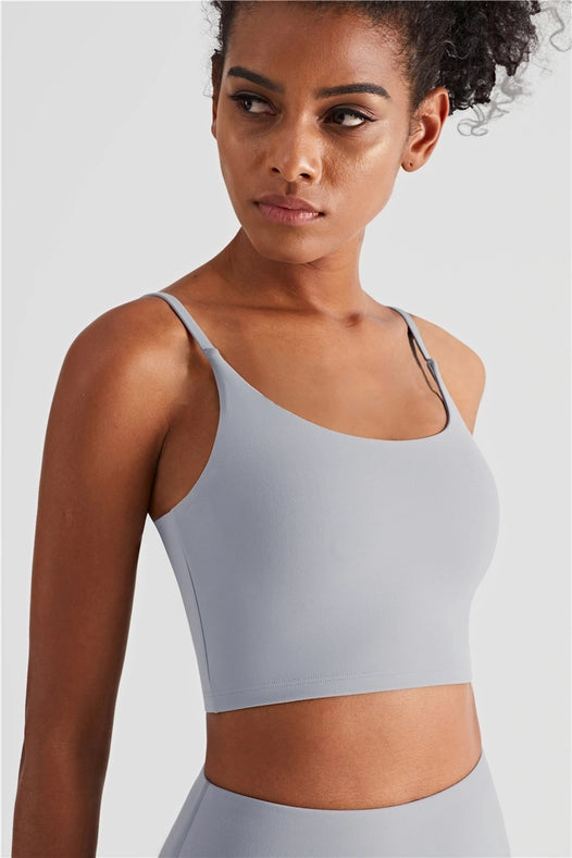 Esther Lycra® Cami Top Sports Bra Cloud Gray