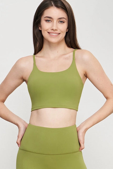 Esther Lycra® Cami Top Sports Bra Matcha Green