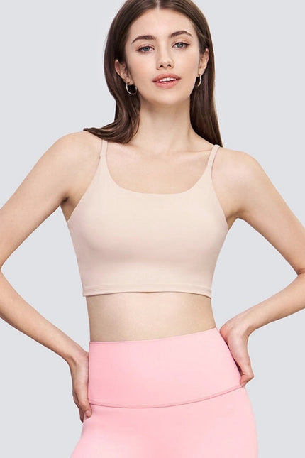 Esther Lycra® Cami Top Sports Bra Milk Tea