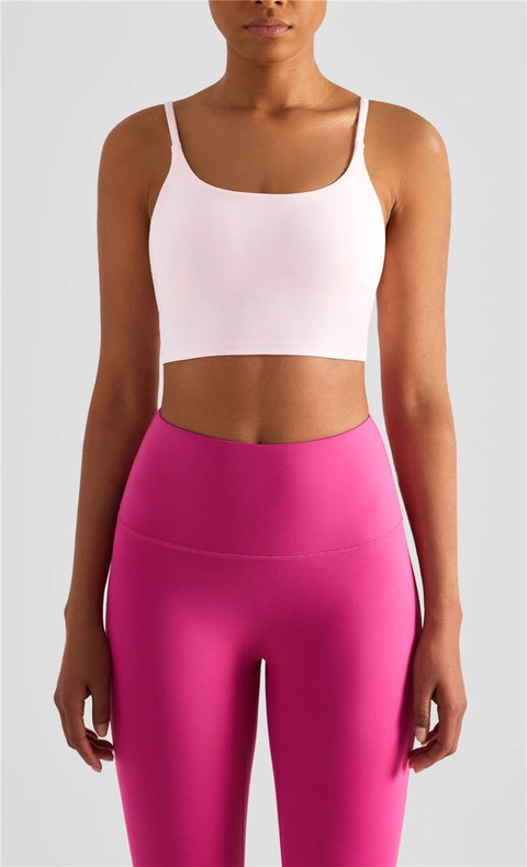 Esther Lycra® Cami Top Sports Bra Rose Shadow