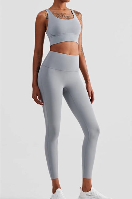 Esther Lycra® Seamless High Waist Leggings  Cloud Gray