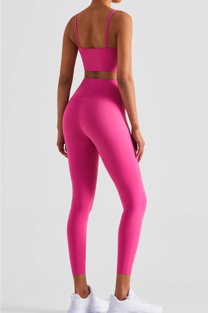 Esther Lycra® Seamless High Waist Leggings Neon Pink