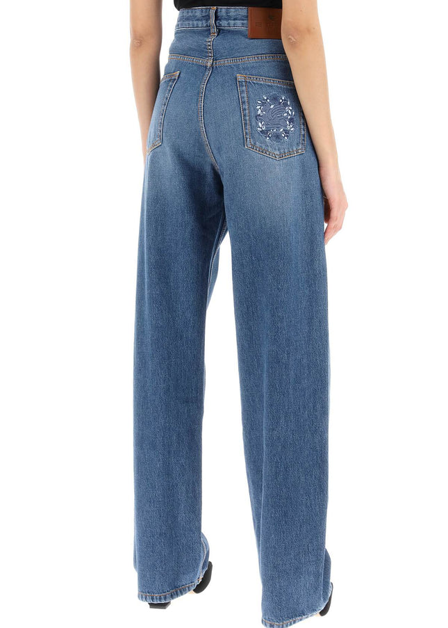 Etro low-waisted baggy jeans