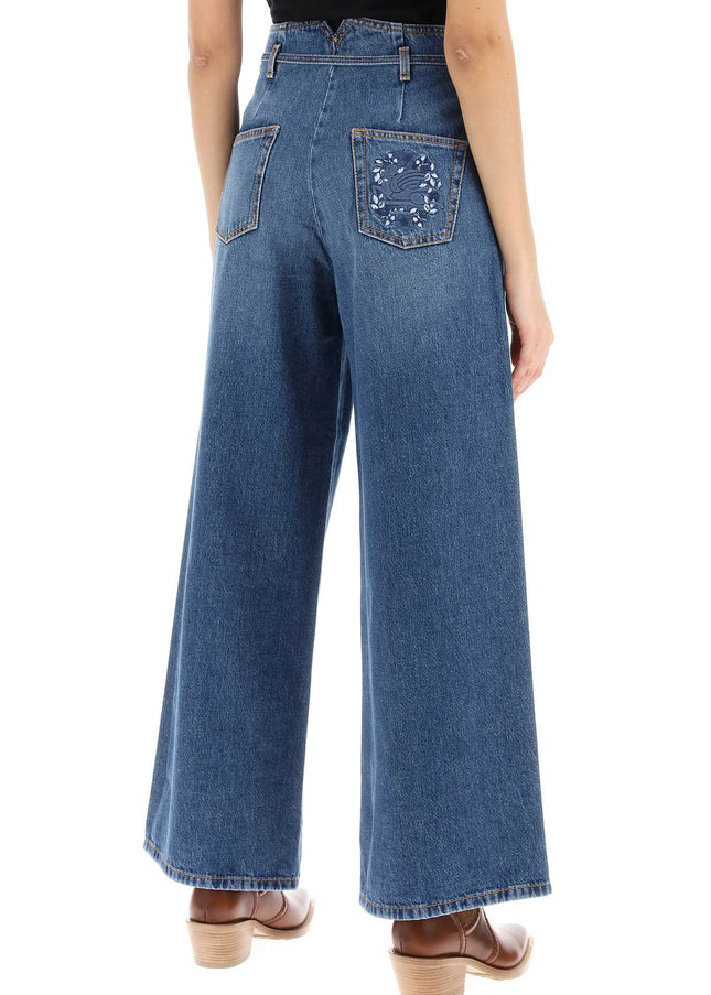 Etro wide leg jeans