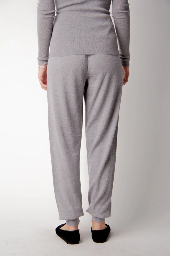 Extra Fine Merino Yoga Pants  Light Gray