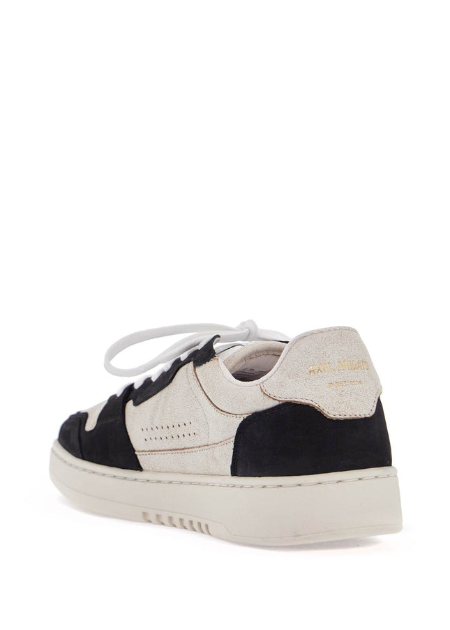 Axel Arigato sneaker dice lo beige and black in leather and suede with recycled materials