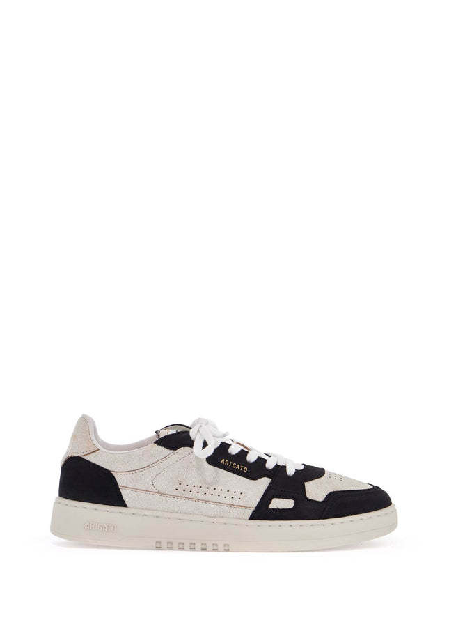 Axel Arigato sneaker dice lo beige and black in leather and suede with recycled materials