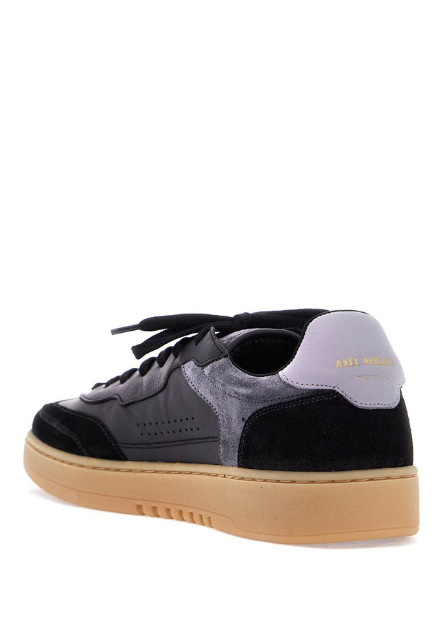 Axel Arigato black low sneakers in eco-friendly leather and suede with beige sole