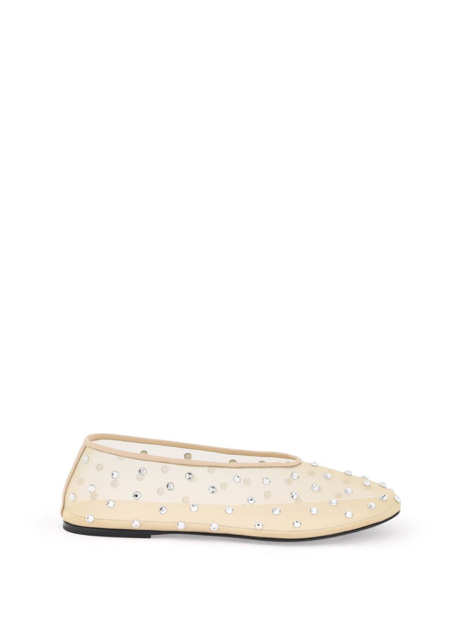 Khaite Marcy Mesh Ballet Flats With Swarovski Crystals-Khaite-36-Urbanheer