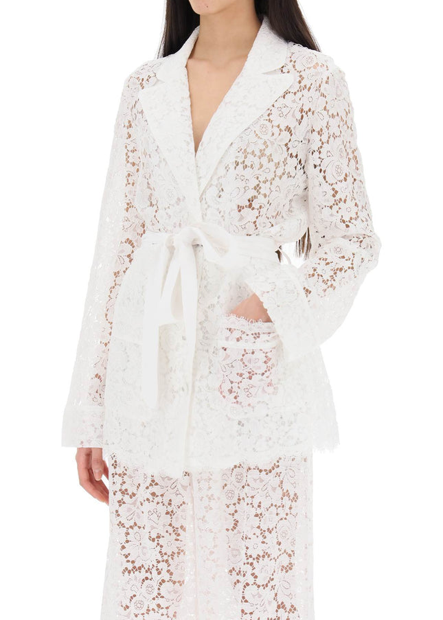 Dolce & Gabbana pajama shirt in cordonnet lace