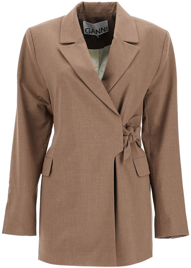 Ganni double-breasted blazer with