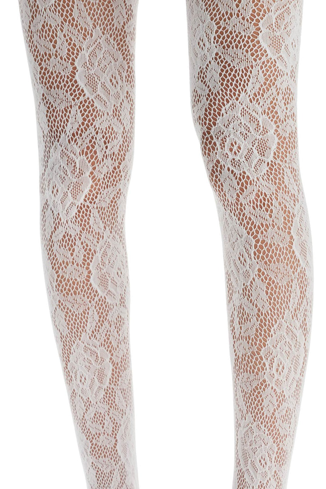 Alessandra Rich lace thigh-high stockings with