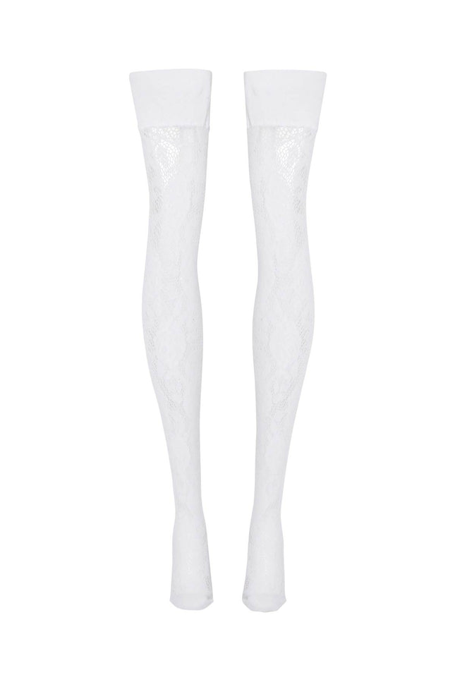 Alessandra Rich lace thigh-high stockings with