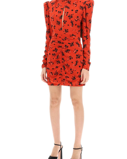 Alessandra Rich High-Neck Floral Mini Dress-Alessandra Rich-42-Urbanheer