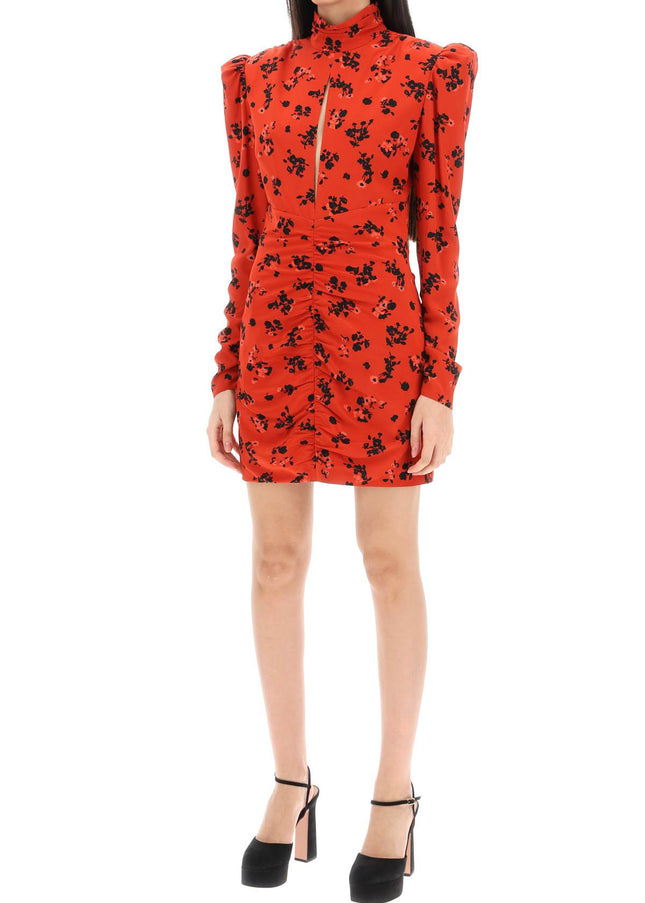 Alessandra Rich high-neck floral mini dress