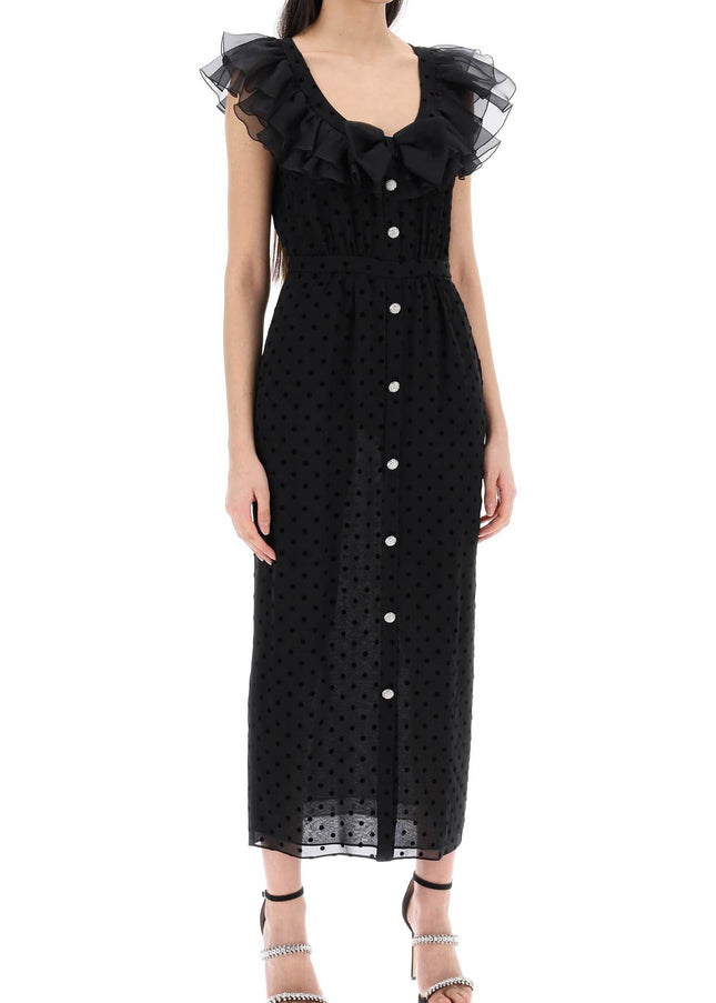 Alessandra Rich 'polka dot midi dress in ge