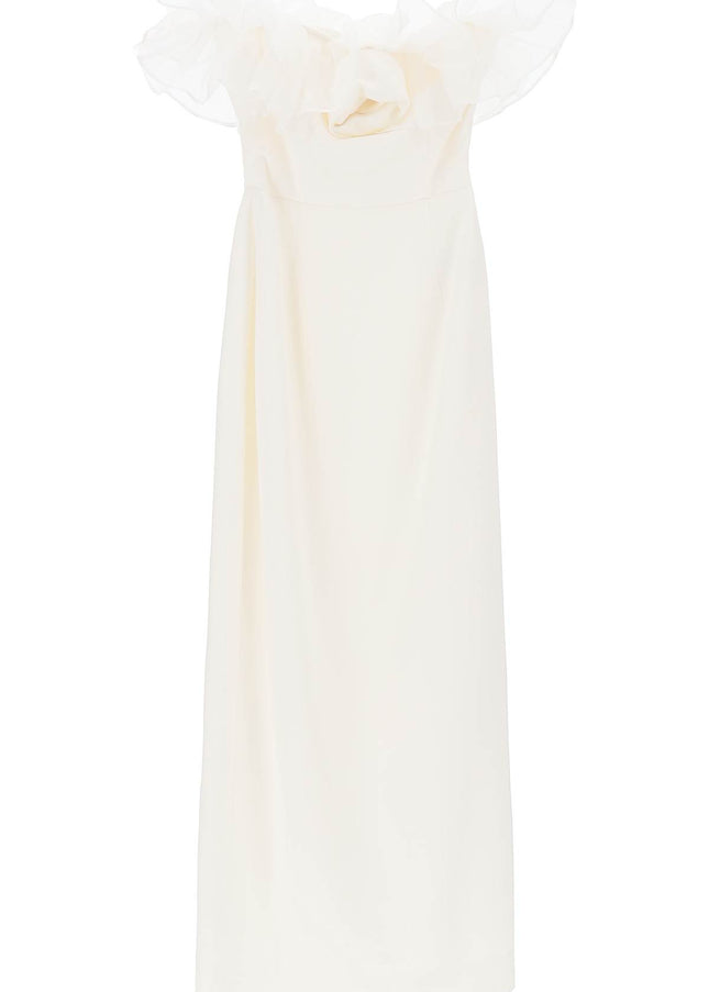 Alessandra Rich strapless dress with organza details