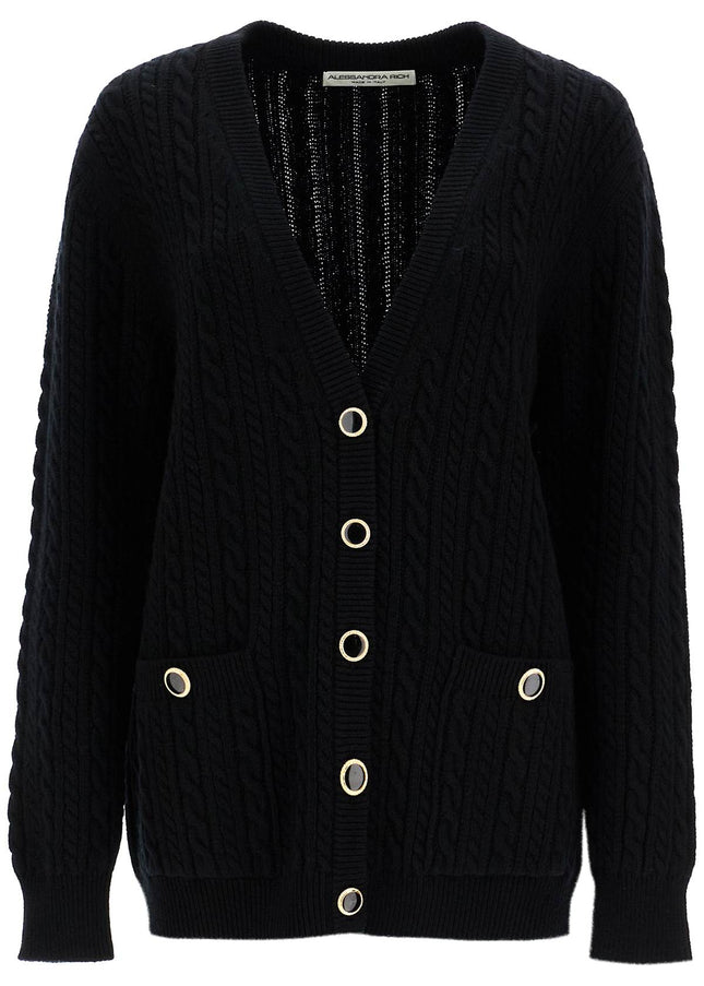 Alessandra Rich oversized wool cardigan