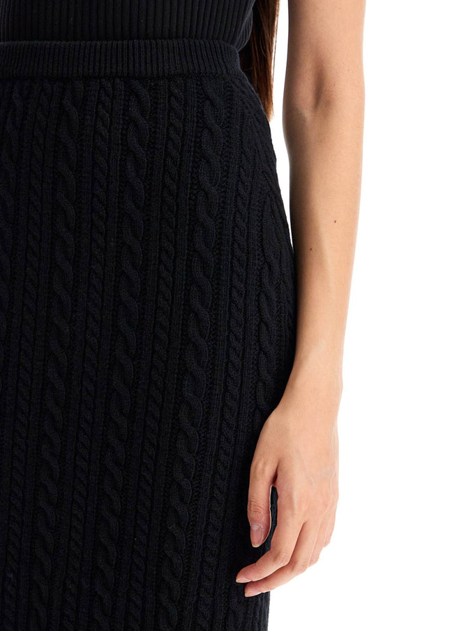 Alessandra Rich "knitted midi skirt with cable knit