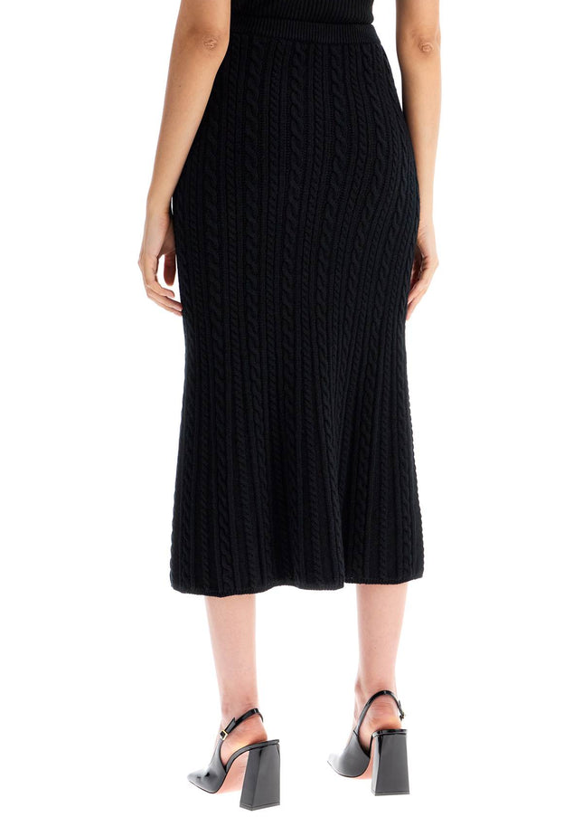 Alessandra Rich "knitted midi skirt with cable knit