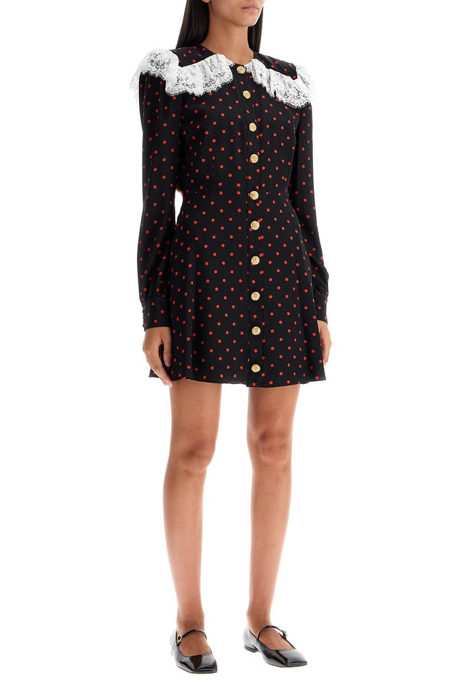 Alessandra Rich 'silk polka dot mini dress