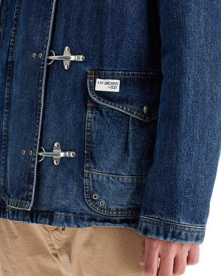 FAY ARCHIVE denim jacket with 4 hooks