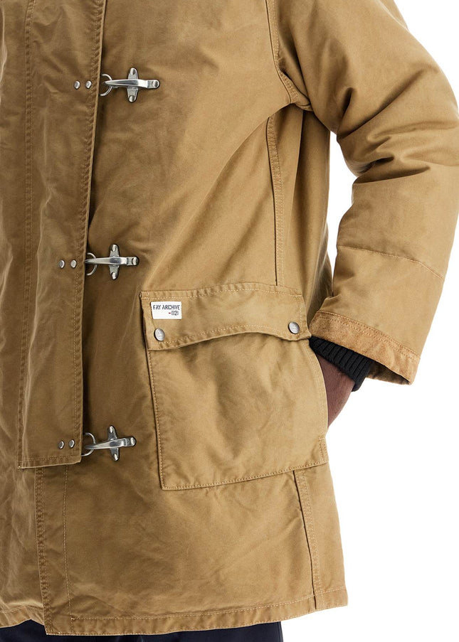 FAY ARCHIVE padded canvas jacket coat