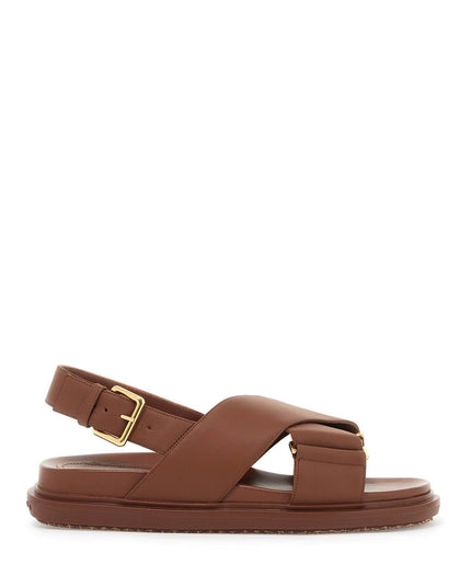 Marni fussbett leather sandals