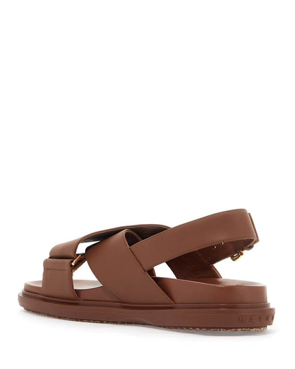 Marni fussbett leather sandals