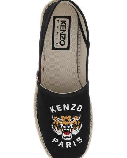 Kenzo canvas espadrilles with logo embroidery