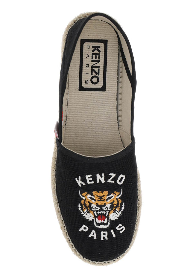 Kenzo canvas espadrilles with logo embroidery