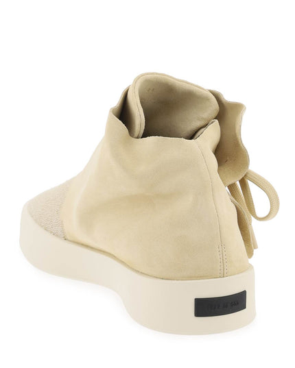 Fear Of God mid-top suede and bead sneakers.