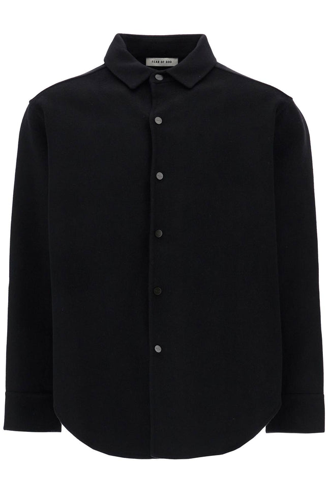 Fear Of God oversized virgin wool black shirt