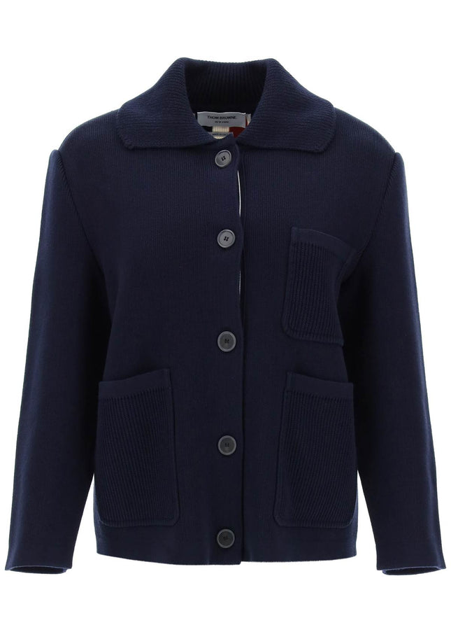 Thom Browne cotton-cashmere knit jacket