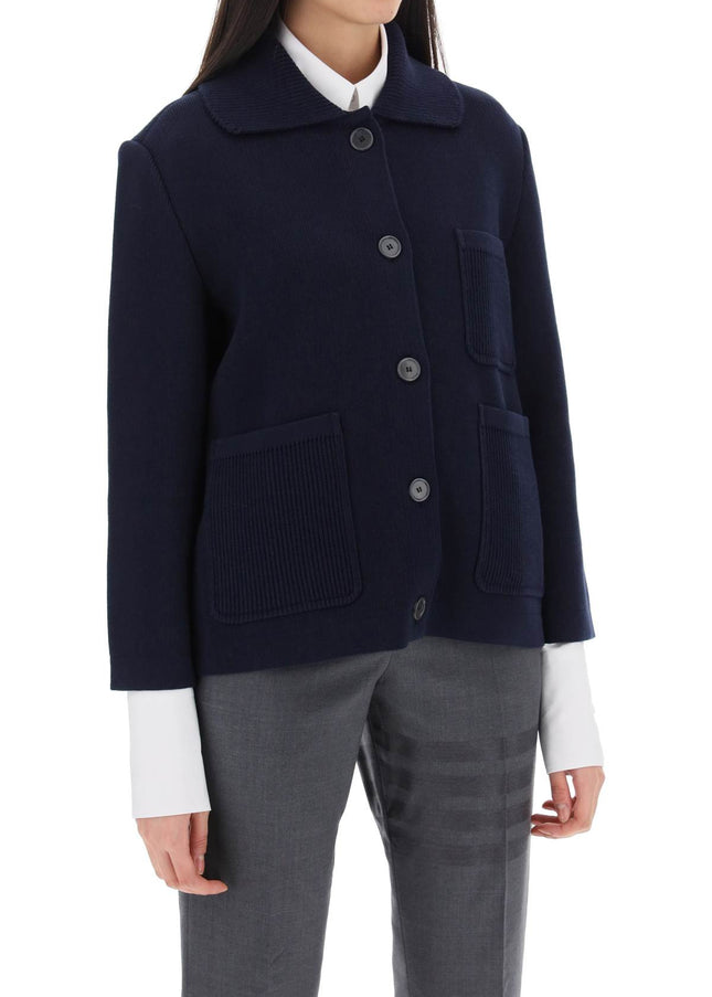 Thom Browne cotton-cashmere knit jacket