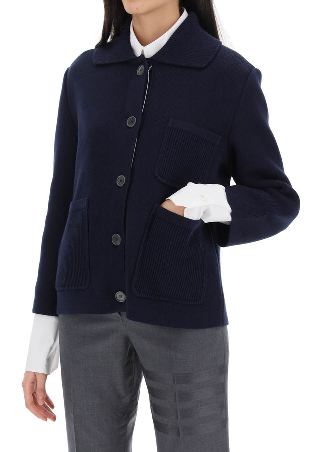 Thom Browne cotton-cashmere knit jacket