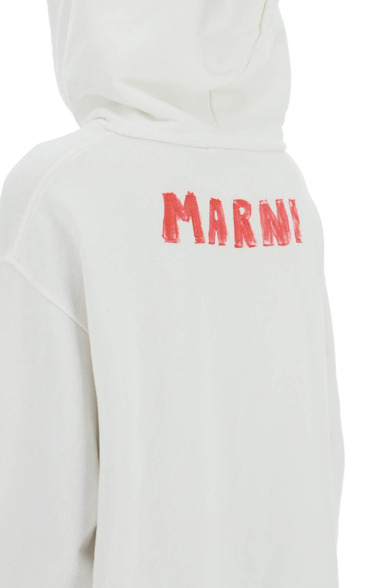 Marni Pink Dragon Print Oversized Hoodie-Fashion | Accessories > Clothes and Shoes > Hoodies-Marni-40-Urbanheer