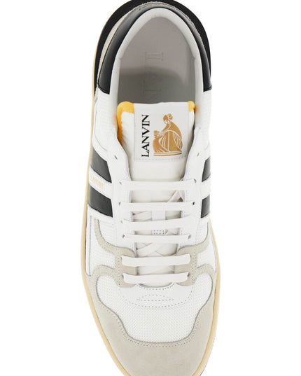 Lanvin 'mesh and leather clay sneakers with