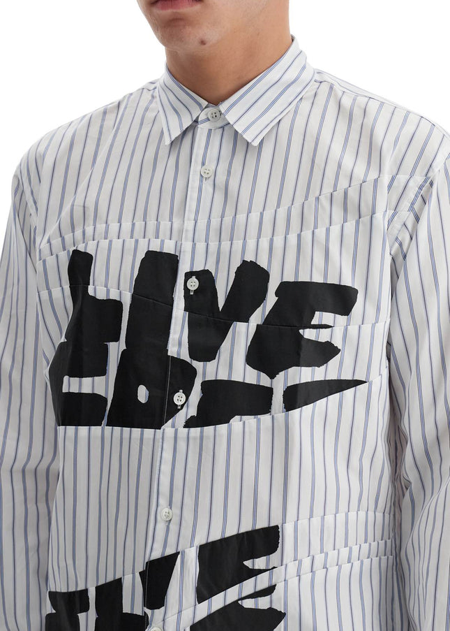 Comme Des Garcons Shirt 'live free printed shirt'