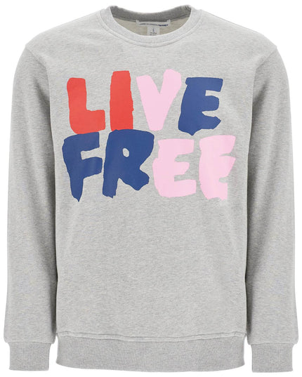 Comme Des Garcons Shirt live free hooded sweat