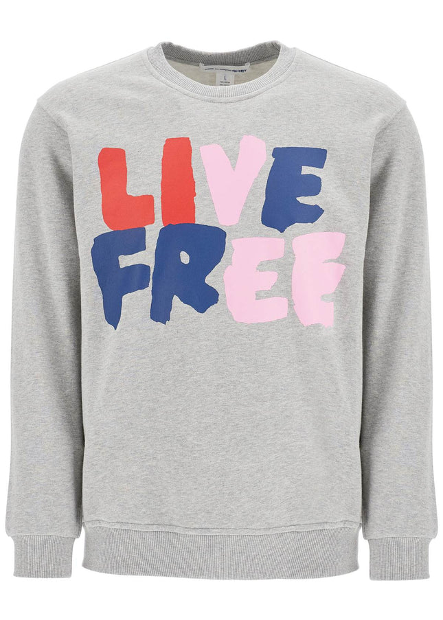 Comme Des Garcons Shirt live free hooded sweat