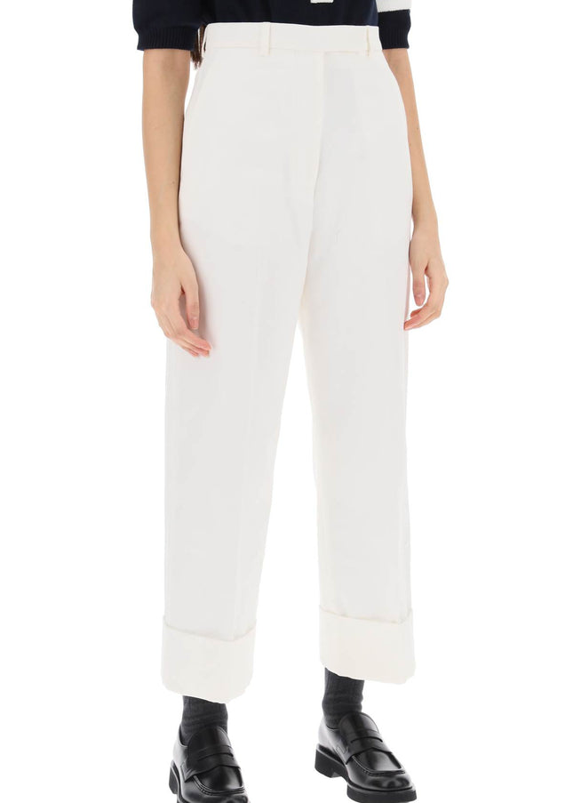 Thom Browne cropped wide leg jeans