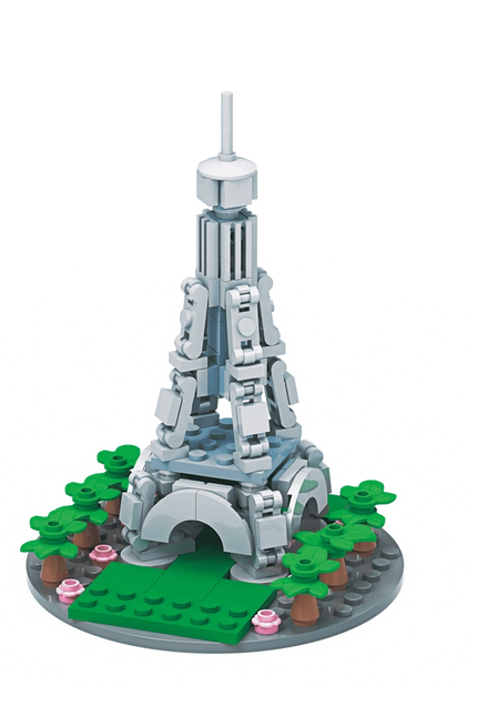 Famous Landmark Series France Eiffel Tower Block Set Toy