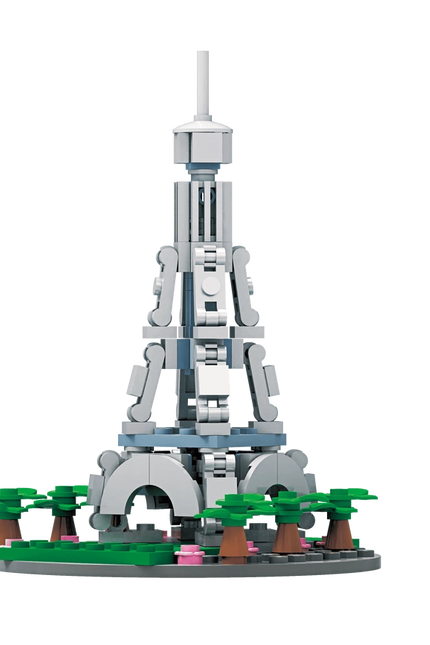 Famous Landmark Series France Eiffel Tower Block Set Toy