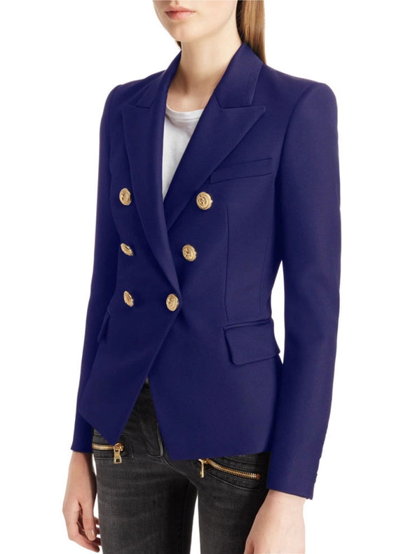 Fashionable Short Double Breasted Suit Jacket
