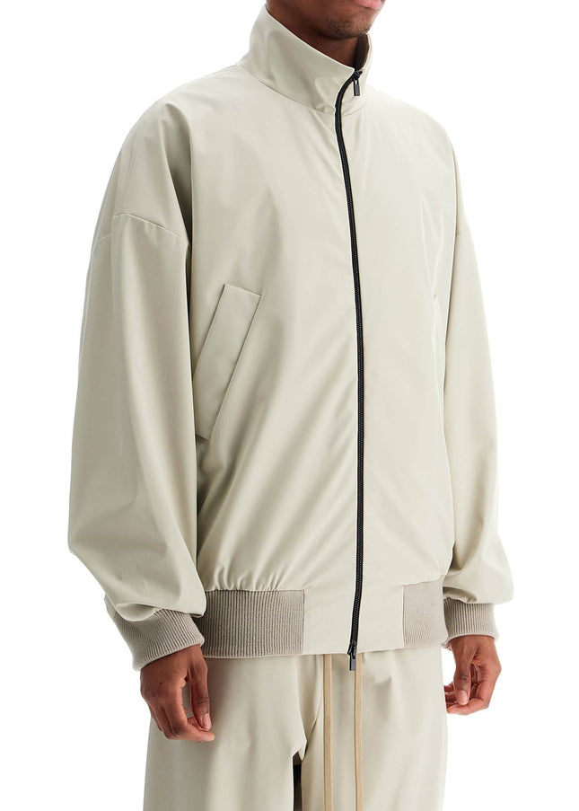 Fear Of God beige nylon and polyester jacket with high collar and zip