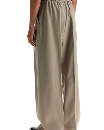 Fear Of God beige wide leg pants in virgin wool and viscose