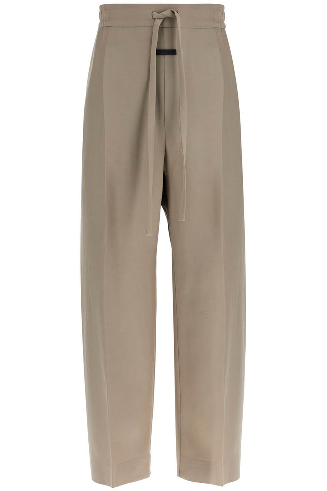 Fear Of God beige wide leg pants in virgin wool and viscose