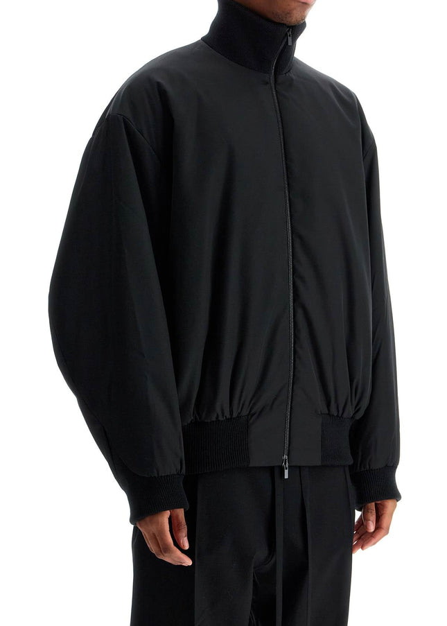 Fear Of God black nylon bomber with high collar