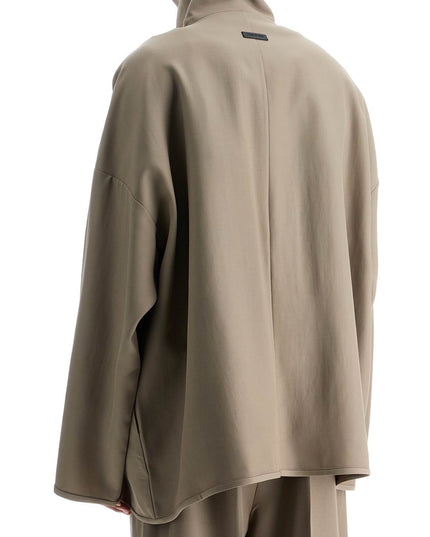 Fear Of God dusty beige wool jacket with high collar